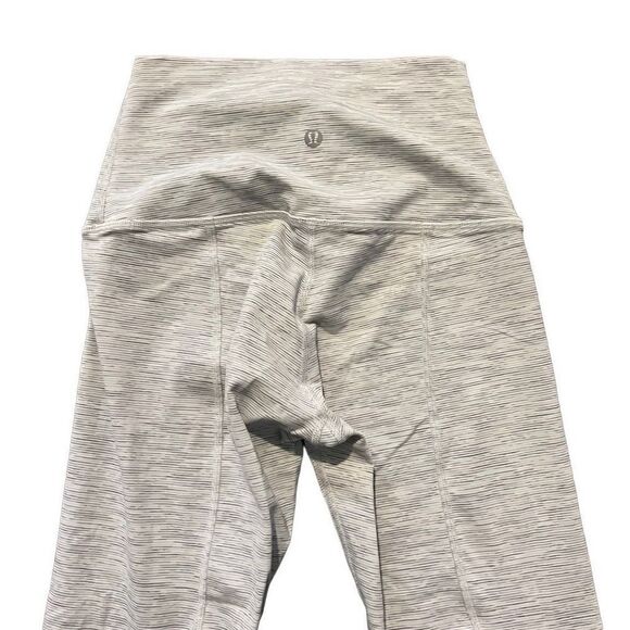 Lululemon white and gray Wunder under high rise cropped leggings size 4 - Picture 3 of 5